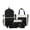 145-Black, variant on Utility Color Block 5 Piece Backpack Set Multi Compartment Adjustable Buckle Waterproof Teen Back To School Travel Bookbag Kit