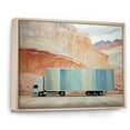thumbnail image 2 of Designart "Truck 53Ft Sublime Horizon II" Transportation Floater Framed Wall Art Living Room, 2 of 7