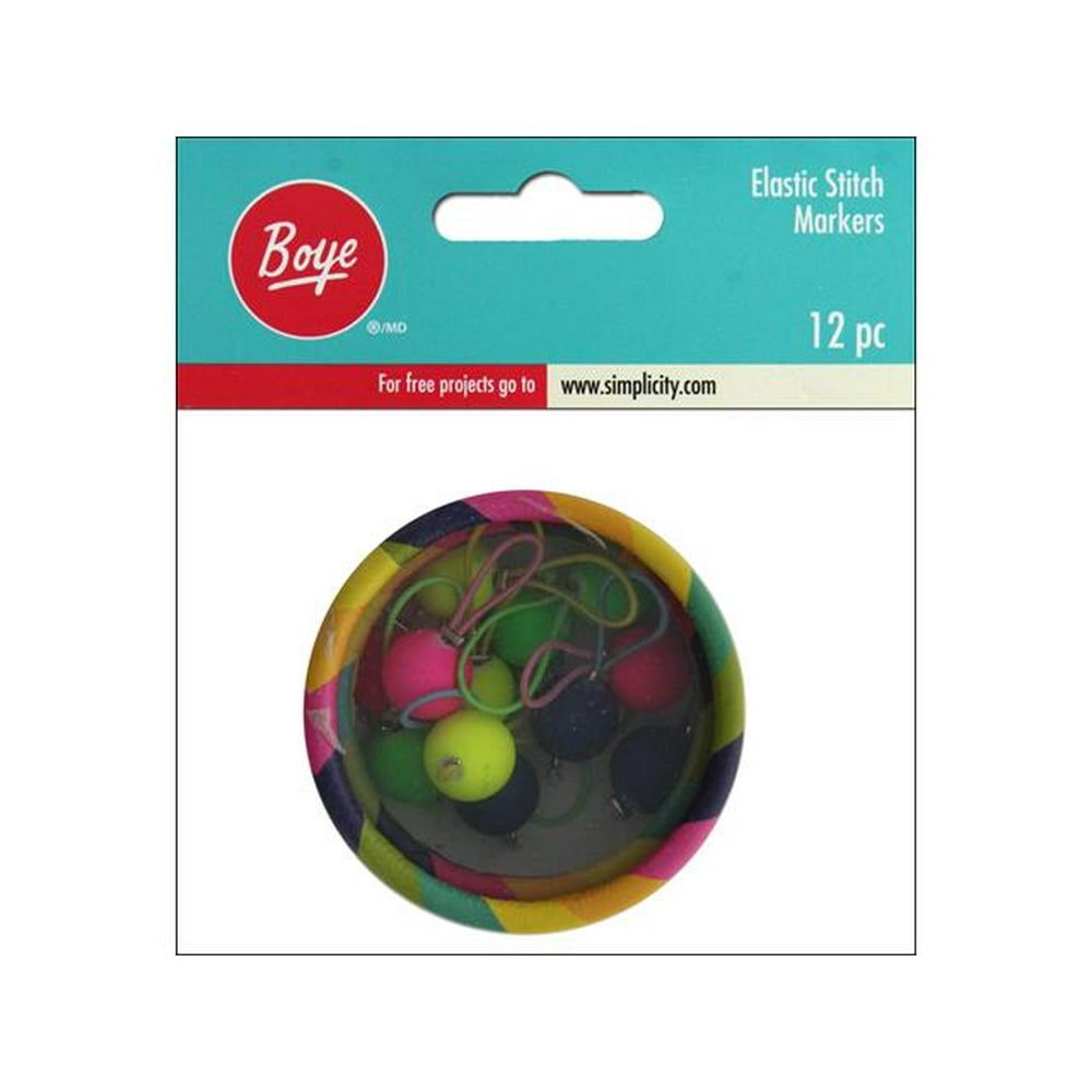 Boye Elastic Stitch Markers, 12 Count