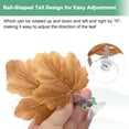 thumbnail image 4 of Uxcell 2-Pack Betta Fish Leaf Pad, Hammock Plant Leaf Pad, Cama de Descanso para Peces para Decoraciones de Tanques de Peces [Amarillo, Forma de Hojas de Uva], 4 of 7