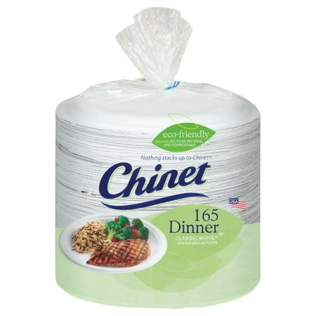 Chinet Paper Dinner Plates - 165 Count