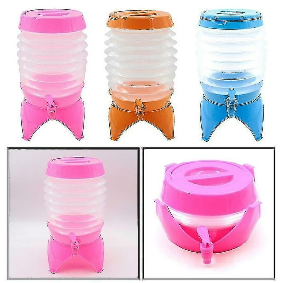 Water Container Dispenser 3.5l/5.5l Collapsible Folding Portable For Outdoor Camping-size:3.5 Grenn