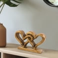 thumbnail image 2 of Decozen Gifts for Mom and Dad – Wooden Heart Sculpture, 2 Hearts Acacia Wood Figurine, Home Decor Gifts for Mom, Mother’s Day Gift Ideas, Mom Birthday Gifts, 2 of 9