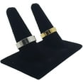 thumbnail image 5 of N'ice Packaging 3-Pack Black Velvet, Double Finger (4"x2"x2.25"H) Showcase Finger Ring Display Finger Multi-Ring Jewelry Stand, 5 of 6