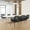 Black, variant on CONCETTA Stacking Reception Office Chair, Mesh Back with Fixed Armrest, Padded Cushion,Gray