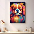 thumbnail image 2 of Tibetan Spaniel Dog Canvas Wall Art Colorful Pets Graffiti Highland Canvas Oil Painting Canvas Print Street Art Modern Artwork Living Bedroom Bathroom Home Office Decor, 2 of 4