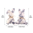 thumbnail image 2 of Lilixerw Chinese Style Blue and White Porcelain Fabric Easter Bunny Ornament,Easter Rabbit Doll Table Centerpiece,Holiday Home Decor,Gift,Spring Festival Ornament, 2 of 6