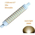 thumbnail image 5 of R7S LED 10W Dimmable Bulb Light 118mm 4.7" J118 100w Halogen Replacement Bulbs Warm Light 3000k AC 120V 1000LM Double Ended J Type 4.7 Inch for Floodlight Spot Lights (1pc, Warm Light,3000k), 5 of 5