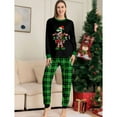 thumbnail image 4 of GYRATEDREAM Family Christmas Pjs Matching Sets Holiday Jammies Sleepwear Christmas Pajamas for Family Mommy and Me Xmas Outfits Xmas PJS Set for Couples and Kids for XL(Mom) Black, 4 of 9