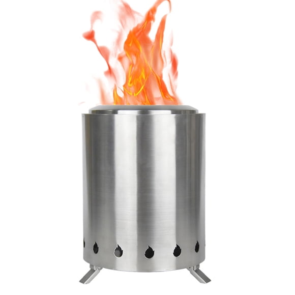 Mistaha Portable Stainless Steel Mini Wood Stove for Outdoor Camping and Heating - Compact Campfire Furnace for Picnics, Hiking, and Backyard Gatherings - 12PCS Bulk Order Available