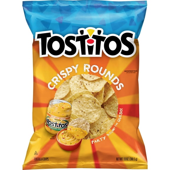 Tostitos Crispy Rounds Tortilla Snack Chips, 13 Ounce Bag