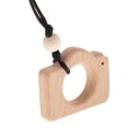 thumbnail image 3 of Collar de dentición de lactancia de masticación de madera parccesorio de masticación de bebé Cámara Yotijar Colgante de mordedor de madera, 3 of 7