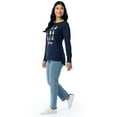 thumbnail image 2 of Holiday Time Women's and Women’s Plus Christmas Waffle Graphic Tee with Long-Sleeves, Sizes S-3XL, 1X-2X, 2 of 9