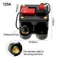 thumbnail image 4 of Resettable Waterproof Circuit Breaker Fuse 12V48V Dc Car Boat High Quality, 4 of 8