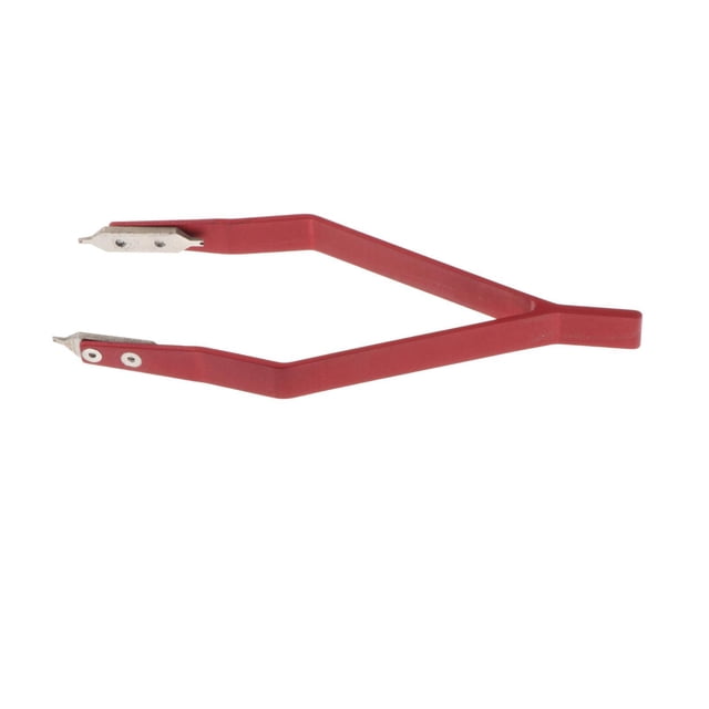 kurtrusly Watch Spring Bar Pliers Tool Shop Spring Replacement Red Bar Watchmaker Tweezers Red 12x4x1cm