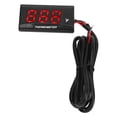 thumbnail image 2 of Medidor de temperatura del agua para motocicleta, pantalla LCD ultrafina, carcasa de ABS, medidor de temperatura del agua para modificación DC12V rojo, 2 of 14