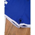 thumbnail image 7 of TiaoBug Kids Girls Cotton Shorts Contrast Color Plaid Cycling Yoga Running Shorts Summer Hot Pants Blue 150, 7 of 7