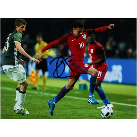 Dele Alli England Autographed 12" x 16" Red Jersey Photograph - ICONS - Fanatics Authentic Certified