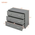 thumbnail image 6 of Cfowner Wooden Loft Bed with Cabinet and Shelf, Twin Size, Gray, 6 of 6