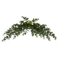thumbnail image 2 of Vickerman 32" Artificial Green Spiral Eucalyptus Crescent Swag, 2 of 3