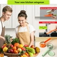 thumbnail image 3 of Vegetable Peeler with Peel Trash Can, 2-in-1 Fruit Peeler and Storage Box, Professional Stainless Steel Veggie Peeler for Fast Meal Prep, 3 of 9