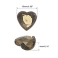 thumbnail image 2 of Uxcell 60 Pcs Acrylic Heart Rhinestone 15mm Flat Back Plastic Gems for Jewelry Making, Transparent Gray, 2 of 6