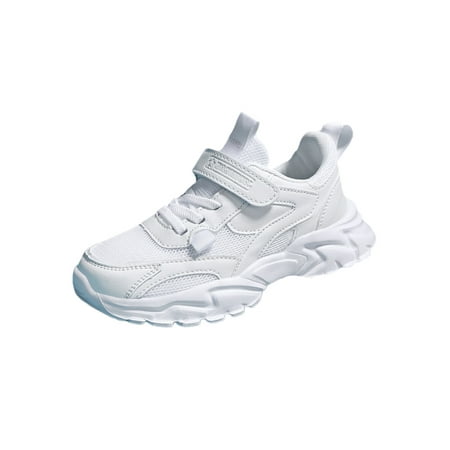 

SIMANLAN Children Comfort Low Top Trainers Walking Magic Tape Mesh Athletic Kids Gym Breathable