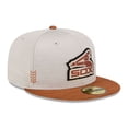 thumbnail image 3 of Men's New Era Stone/Brown Chicago White Sox 2024 Clubhouse 59FIFTY Fitted Hat, 3 of 6