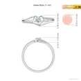 thumbnail image 4 of ANGARA Natural Diamond Heart Promise Ring in 925 Sterling Silver for Women (Size-3.1mm| Color-I-J| Clarity-I1-I2) | April Birthstone, Anniversary, Jewelry Gift for Women | Natural Diamond Ring, 4 of 9