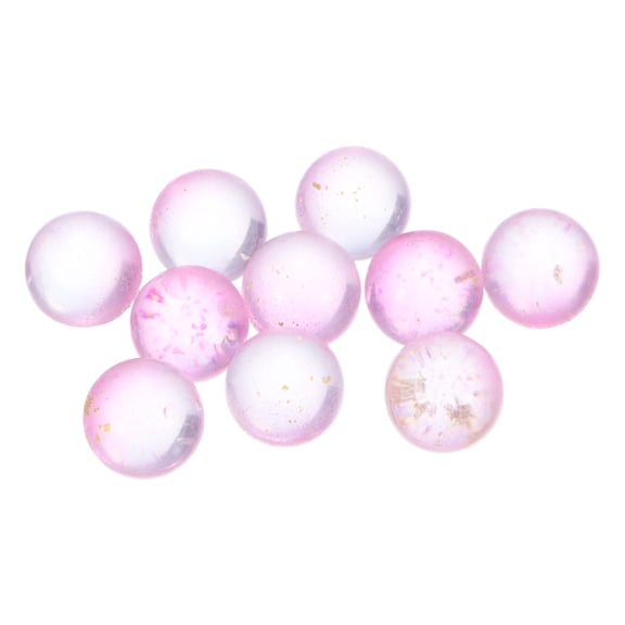 Uxcell 10-Pack Glass Marbles, 10MM Luminous Glass Ball for Vase Filler/Fish Tank/Home Decor/Aquarium Decor, Colorful Marbles [Pink]