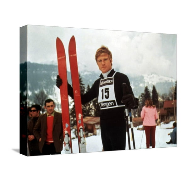 Art.com Downhill Racer, Robert Redford, 1969 Stretched Canvas Print Wall Art, 16" x 12"