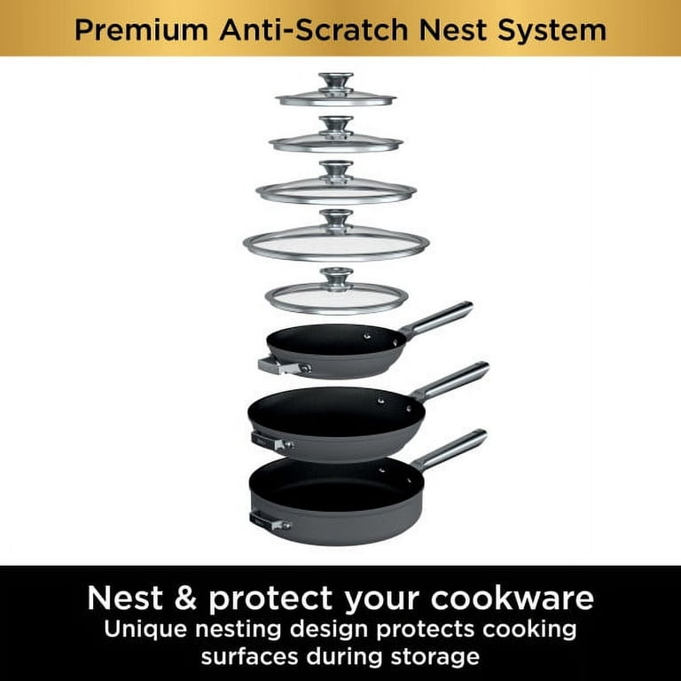 Ninja Foodi Premium Stainless Steel NeverStick Saute Pan Slate Gray -  Office Depot