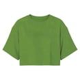 thumbnail image 6 of Tshirts for Women Ladies Crew Neck Short Sleeve Solid Crop Tee Loose Fit Casual Sporty Summer Top, 6 of 6