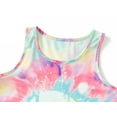 thumbnail image 2 of Beezizac Girls 2 piece Tie Dye Short Sleeve Comfortable Pajamas Swirl Smiling Face Size 8, 2 of 7