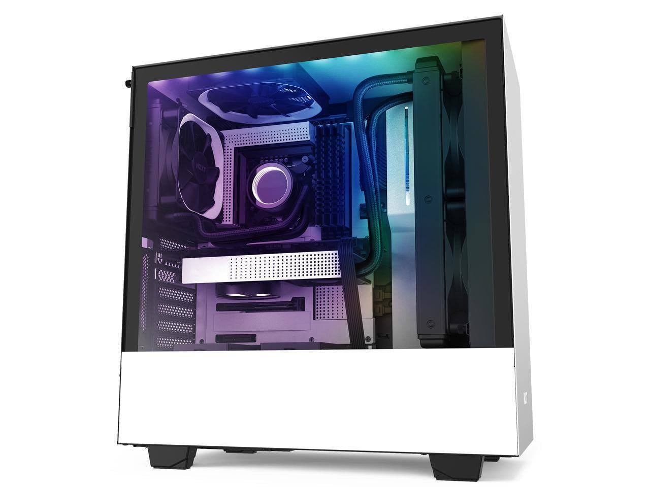 Foragt Søg alligevel H510i - Compact ATX Mid -Tower PC Gaming Case - Front I/O USB Type-C Port - Vertical  GPU Mount - Tempered Glass Side Panel - Integrated RGB Lighting -  Water-Cooling Ready -