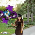 thumbnail image 6 of PMU Congrats Grad Balloon Bouquet | Graduation Decoration Mylar Balloons | Celebrate Success with Vibrant Graduation Balloons | “Wise Owl Grad” Balloon Bouquet Purple (5/Pkg) Pkg/1, 6 of 8