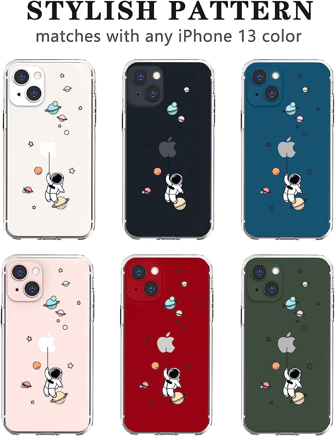 Carcasa iPhone 13 Diseño Luxury Estrellitas/ Corazones – Planetmanía