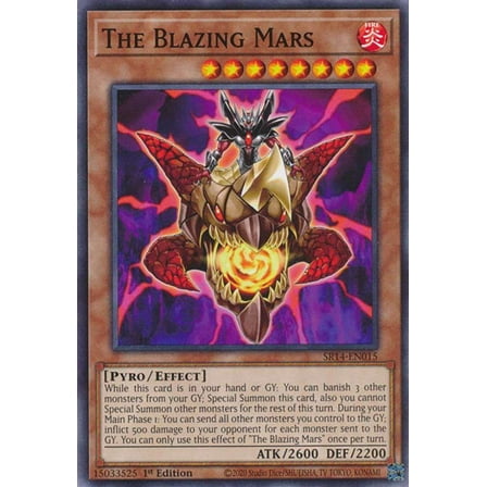 YuGiOh Structure Deck: Fire Kings Common The Blazing Mars SR14-EN015
