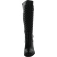 thumbnail image 3 of White Mountain Womens Damask Faux Leather Quilted Knee-High Boots, 3 of 3