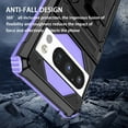 thumbnail image 6 of TECH CIRCLE for Google Pixel 9 Pro/Pixel 9 Case, Heavy Duty Holster with Belt Clip Kickstand Rugged Shockproof Protective Case Non-Slip Dual Layer Dropproof Hybrid Silicone Cover,Purple, 6 of 8