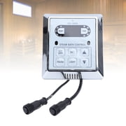 YAHHU Steam Engine Controller Panel Set Professional Efficient Steam Generator Controller Panel with Temperature Sensor 220V Plastic and Stainless Steel for Spa Shower and Bathroom