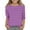 Purple2, variant on Maean 3-12T Girls Casual Striped T Shirts Basic 3/4 Sleeve Crewneck Kid Girl Tunic Blouses Tops