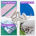 thumbnail image 3 of Universal Sewing Machine Positioning Gauge Three Corner Seam Guide Curved Straight Stitching Tool 1-Pack for Tools/Office(Multicolor),Hulucky, 3 of 3