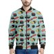 thumbnail image 4 of Chaqueta bomber con estampado 3D de rollos de sushi japoneses para hombres y mujeres, sudadera de gran tamaño, camisetas de primavera y otoño, chaquetas con cremallera de manga larga, 4 of 5