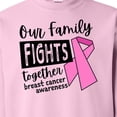thumbnail image 3 of Inktastic Our Family Fights Together Breast Cancer Awareness Adult Sweatshirt, 3 of 4