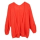 thumbnail image 5 of Suéter de punto tipo cárdigan para mujer Abrigo drapeado frontal abierto XL Naranja SG Yuyangstore Cárdigans de mujer, 5 of 8