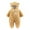 23Khaki, variant on Hicidod Toddler Romper Cute Bear Ears Hooded Infant Snowsuit Outfit Girls Boys Solid Fleece Winter Warm Footed Jumpsuit