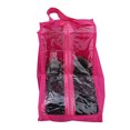 thumbnail image 4 of Organizador de botas reutilizable con cremallera para el hogar y viajes Almacenamiento de zapatos a prueba de polvo de color rosa y rojo, 4 of 8