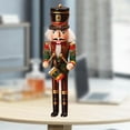 thumbnail image 3 of Muñeco de cascanueces de madera de 12 ", figuras de Navidad, juguete, escritorio, decoración de mesa, regalo Tambor Baoblaze soldado cascanueces, 3 of 8