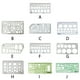 thumbnail image 5 of Injueey Regla transparente para estudiantes, reglas para pintar, herramienta de medición multifuncional, suministro de plantilla, oficina Kits de experimentos de química gran círculo, 5 of 6